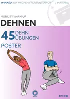 Vorschau - Poster - 45 Dehnübungen für den Sportunterricht / Stretching-Kartei - Deckblatt
