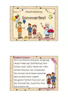 Vorschau - Arbeitsblätter - Abschreibkartei - Sommerfest (inkl. Schreibheftchen) - Seite 3