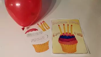 Aperçu - Cartes d'exercices - Cupcake anniversaire - Page de couverture