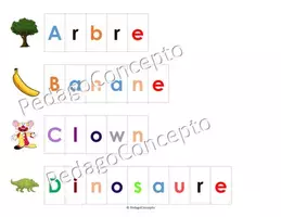 Aperçu - Cartes d'exercices - "Alphabet en images" orthographe mots - Page de couverture