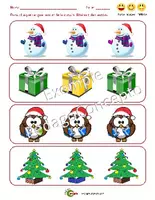 Aperçu - Cartes d'exercices - Livre actvités de Noël - Page de couverture