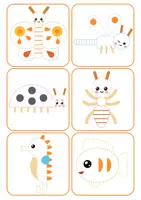 Vista previa - Manualidades / Dibujos para colorear - Fiesta de grafomotricidad 90 tarjetas - página 2