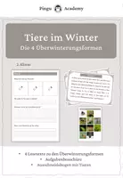 Vorschau - Arbeitsblätter - Tiere im Winter - Überwinterungsformen - Lesetexte + Arbeitsheft - Deckblatt
