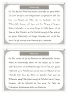 Vorschau - Arbeitsblätter - Tiere im Winter - Überwinterungsformen - Lesetexte + Arbeitsheft - Seite 1