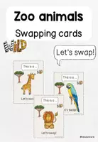 Vorschau - Spiele - Zoo animals Swapping cards Stop and swap - Deckblatt