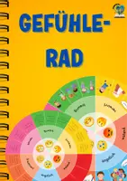Vorschau - Mal- und Bastelvorlagen - Gefühlerad für Kinder: Emotionen erkennen und bewältigen - Deckblatt
