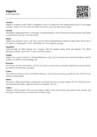 Vorschau - Arbeitsblätter - Algeria (Infotext and Exercises) - Deckblatt