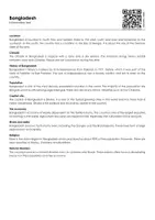 Vorschau - Arbeitsblätter - Bangladesh (Infotext and Exercises) - Seite 1