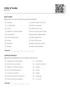 Vorschau - Arbeitsblätter - Côte d'Ivoire (Infotext and Exercises) - Seite 1