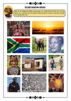 Vorschau - Arbeitsblätter - Afrika - Mind Map ; Bilder ; Lage und Größe ; Länder und Hauptstädte mit Lösungen (Klasse 7 8 9 10) - Deckblatt