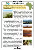 Vorschau - Arbeitsblätter - Afrika - Mind Map ; Bilder ; Lage und Größe ; Länder und Hauptstädte mit Lösungen (Klasse 7 8 9 10) - Seite 2