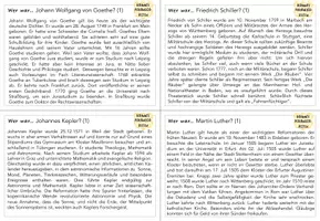 Vorschau - Arbeitsblätter - Freiarbeitsmaterial Lesekarten "Wichtige Persönlichkeiten der Geschichte" - Seite 1