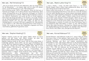 Vorschau - Arbeitsblätter - Freiarbeitsmaterial Lesekarten "Wichtige Persönlichkeiten der Geschichte" - Seite 3