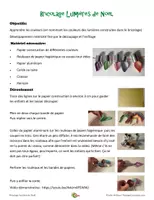 Aperçu - Cartes d'exercices - Bricolage lumières de Noël - Page de couverture