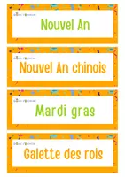 Aperçu - Apprentissages en autonomie - Graines d'O - Affichettes - Les Evenements de l'annee - Page de couverture