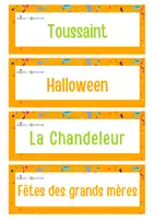 Aperçu - Apprentissages en autonomie - Graines d'O - Affichettes - Les Evenements de l'annee - Page 3