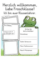 Vorschau - Mal- und Bastelvorlagen - Froschklasse Materialpaket Schulanfang Grundschule - Seite 3