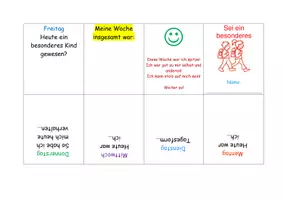 Vorschau - Arbeitsblätter - Tagesfeedback - Deckblatt