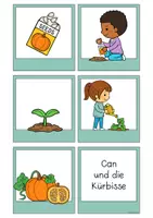Vorschau - Arbeitsblätter - #happyhalloween24 Kürbisse wachsen - Lesen und Verstehen - Fördermaterial - Seite 1