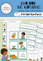 Vorschau - Arbeitsblätter - #happyhalloween24 Kürbisse wachsen - Lesen und Verstehen - Fördermaterial - Deckblatt