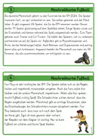 Vorschau - Aufgabenkarten - Abschreibkartei Fußball EM 2024 Lesekartei Schönschrift - Seite 3