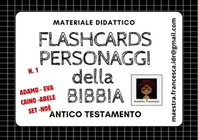 anteprima - Flashcard - N.1 FLASHCARDS PERSONAGGI DELLA BIBBIA - Pagina di copertina