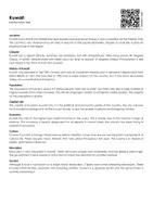 Vorschau - Arbeitsblätter - Kuwait (Infotext and Exercises) - Seite 1