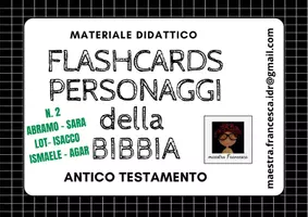 anteprima - Flashcard - N.2 FLASHCARDS PERSONAGGI DELLA BIBBIA - Pagina di copertina