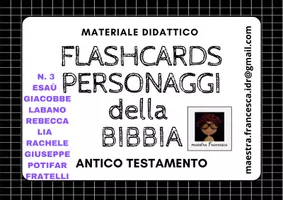 anteprima - Flashcard - N.5 FLASHCARDS PERSONAGGI DELLA BIBBIA - Pagina di copertina