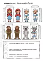 anteprima - Materiale per pittura e bricolage - Cappuccetto Rosso - Marionette a Dito - Favola - Pagina 2