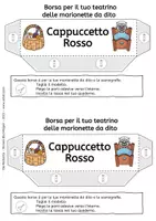 anteprima - Materiale per pittura e bricolage - Cappuccetto Rosso - Marionette a Dito - Favola - Pagina 3
