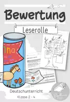 Vorschau - Arbeitsblätter - Bewertungsbogen Leserolle und Präsentation - mit Leistungstransparenz - Deckblatt