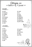 Vorschau - Arbeitsblätter - Dossier: Activités- Faire de/ jouer à/de... (Carnet/Arbeitsheft) - Seite 3