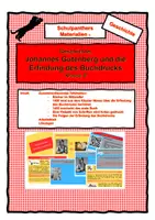 Vorschau - Arbeitsblätter - Johannes Gutenberg - Die Erfindung des Buchdrucks (Neuauflage) - Deckblatt