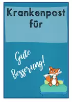Vorschau - Arbeitsblätter - Krankenpost Krankenmappe Fuchsklasse - Seite 1