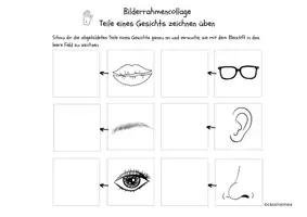 Vorschau - Unterrichtsreihen - Kunstprojekt: Portrait-Collage/ Portraits zeichnen üben - Seite 3