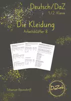 Vorschau - Unterrichtsreihen - Hörtexte Kleidung - Deckblatt