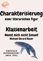 Vorschau - Klassenarbeiten - Klassenarbeit + EHZ - Charakterisierung - Nennt mich nicht Ismael! - Deckblatt