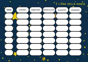 anteprima - Altro tipo di materiale - Accoglienza "Siamo pura magia" - Orario - Pagina di copertina