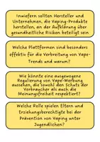 Vorschau - Arbeitsblätter - Vapes - Vapen - Reflexion Karten (Klasse 7 8 9 10) - Seite 2