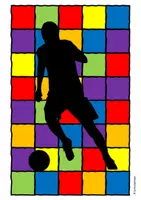 Vorschau - Arbeitsblätter - Kunst: Fußballspieler nach Gerhard Richter, Fußball, EM - Seite 1
