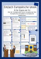 Vorschau - Stundenentwürfe - Einfach EU - 9) Die Organe der EU (leichte Sprache) - Deckblatt