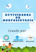 Vista previa - Hojas de trabajo - Actividades de morfosintaxis (ordena y escribe) - página 1
