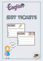 anteprima - Altro tipo di materiale - EXIT TICKETS | TICKET D'USCITA - Pagina di copertina
