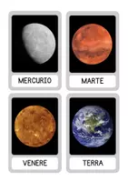 anteprima - Flashcard - Flashcards dei pianeti del sistema solare - Pagina di copertina