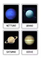 anteprima - Flashcard - Flashcards dei pianeti del sistema solare - Pagina 1