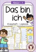 Vorschau - Unterrichtsreihen - Das bin ich – Klappbuch & Lapbook zum Schulanfang | Klasse 1–4 - Deckblatt