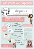 Vorschau - Arbeitsblätter - Morgenkreis Fächer - Moderationskarten zur Visualisierung - Deckblatt
