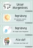 Vorschau - Arbeitsblätter - Morgenkreis Fächer - Moderationskarten zur Visualisierung - Seite 2