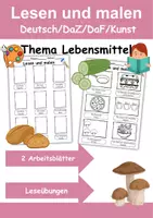 Vorschau - Arbeitsblätter - Materialpaket Lesen Lebensmittel - DaZ/DaF, Deutsch, Sachunterricht - Seite 1